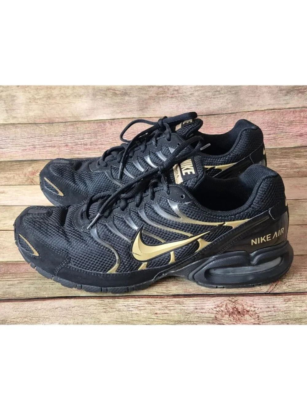 Nike Air Max Torch 4 Mens Size 11.5 Black Metallic Gold Running Shoe CN2159-002